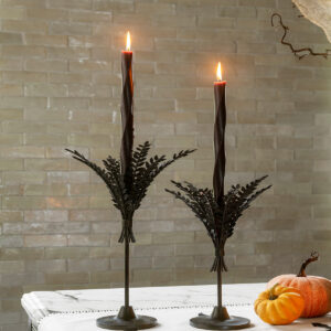 Addams Black Taper Holder